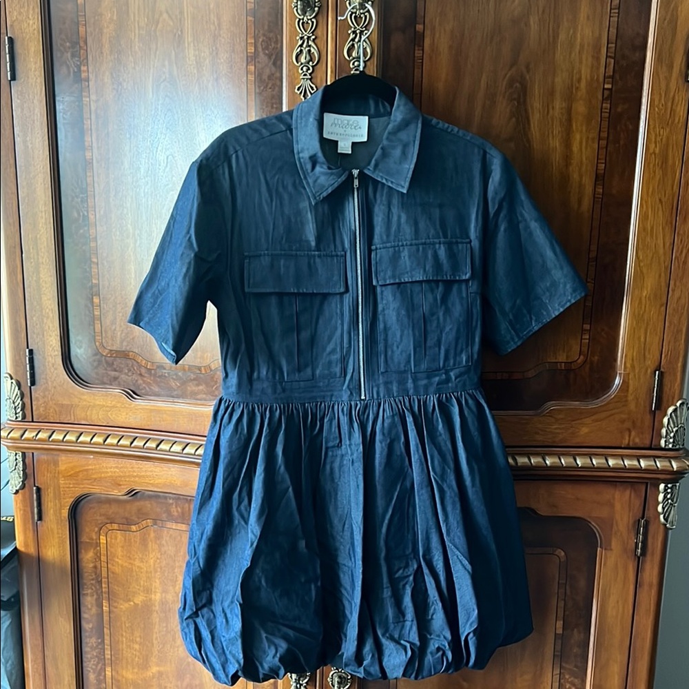 Anthropologie Blue Denim Jacket